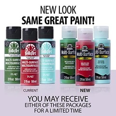 Multi Surface Acrylic Paint Set Pastel Colors – 2 Fl Oz – Pack of 16