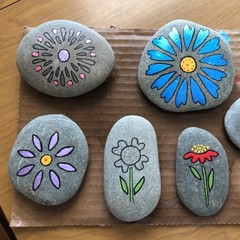 24 PCS Rocks for Painting, 3″-4″ Flat DIY Painting Rocks, Large Smooth Rocks …