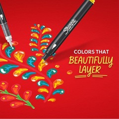 Sharpie Creative Markers, Combo Pack, Water-Based Acrylic, Bullet & Brush Tip…