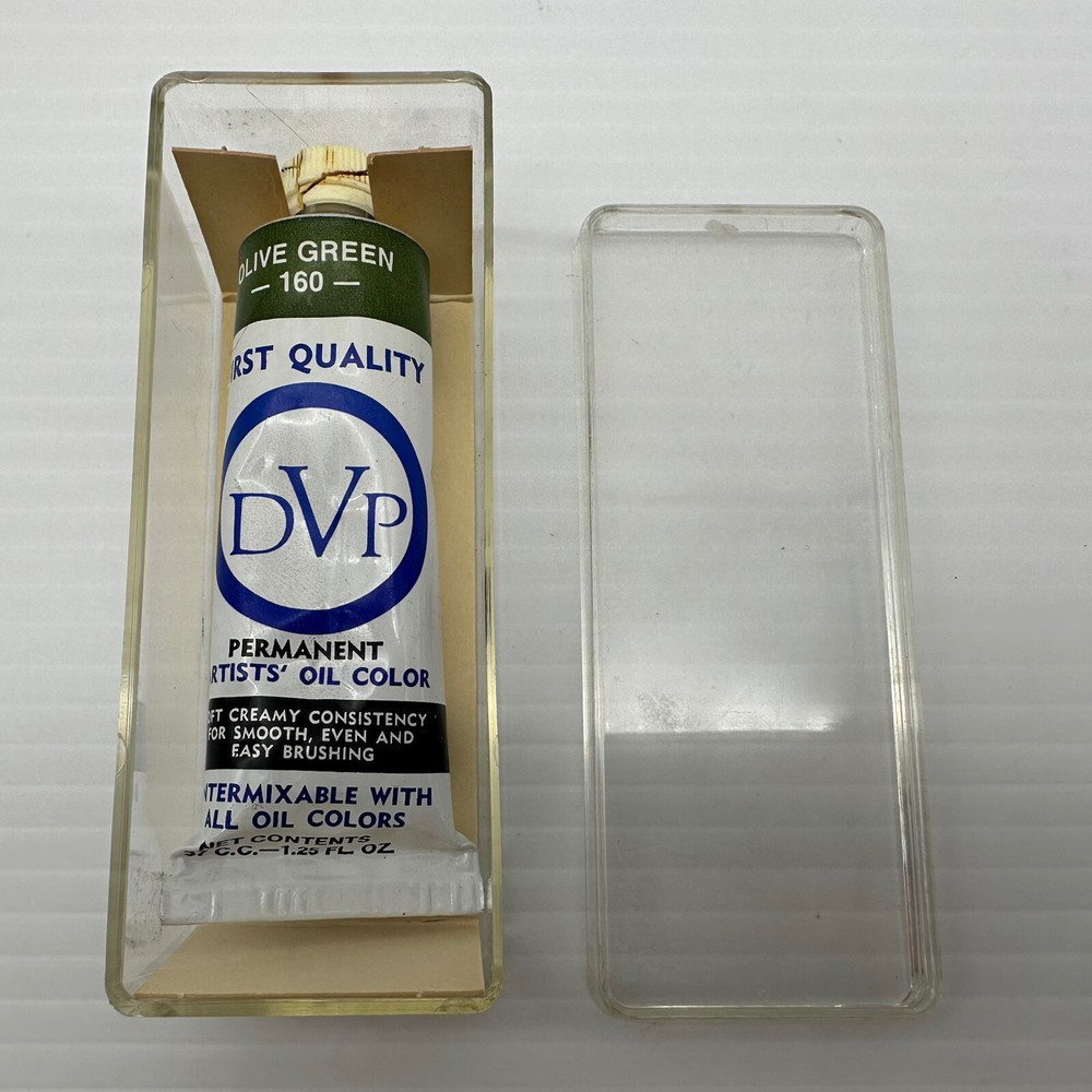 Vintage Da Vinci Oil Color 37ml Olive Green 160 Oil Paint NEW NOS Made USA
