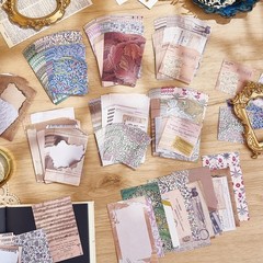 440PCS Vintage Scrapbook Supplies Kit – 360 Sheets Decorative Papers & 80Pcs …