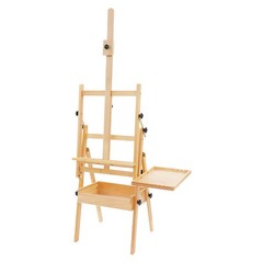 H-Frame Easel Foldable Holds Canvas Art up to 36″ Artists Easel w/ Storage Tray