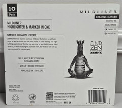 10+ bonus Zebra Mildliner Double Ended Creative Marker Chisel & Bullet Tip COLOR