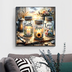 Paint by Number Canvas Kit for Adults- DIY Beginner Easy Paint by Number Kits Fa