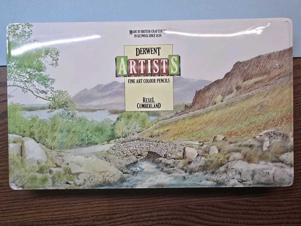 Rare 1980’s Rexel Cumberland Derwent Artists Colored Pencils 72 Set