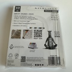 Zebra Mild Liner Creative Marker Double Ended Soft Mild 10ct