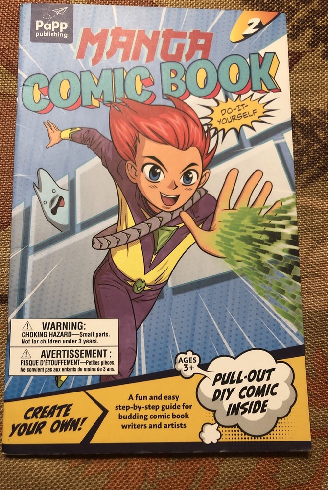 DO-IT-YOURSELF Create Your Own DIY Art Blank Manga COMIC BOOK New