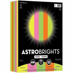 Bright Color Paper, Neenah Astrobrights®, Letter 8 1/2×11, Lift-Off Lemon