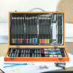 80+pcs Art Set Professional Drawing Painting Supplies Kit for Adults Kids Artist