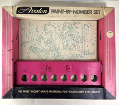 Vintage Paint by Number Unpainted 8.5″ x 10″ Ballerina BOX AND PANEL ONLY