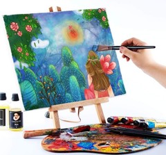 12-Piece Artist Paint Brush Set for Watercolor & Acrylic Masterpieces