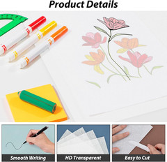 Tracing Paper Roll 36 Inches x 30 Yards, Large Trace Paper White Pattern Paper