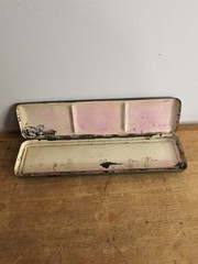 Vintage Reeves Canada Student 8 Water Colour Paint Tin No. 158 England – Empty