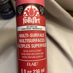 FolkArt Multi-Surface Satin Acrylic Paint Red-White-Blue Trio 8oz