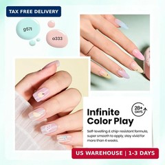 Beetles Pastel Gel Polish Set – Afternoon Desserts Collection, 6 Colors Pastel G