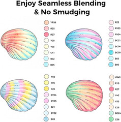 Ohuhu Pastel Alcohol Brush Markers- 48 Colors of Honolulu Sweetness – AP Certifi