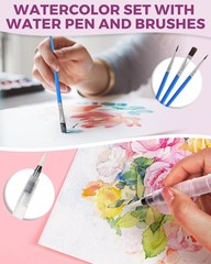100 Colors Paint Set, 50 Regular, 35 Pearlescent, 5 Macaron, 10 Fluorescent P…