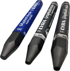 LYRA Graphite Stick, Assorted Degree Graphite Stick Set – Water Soluble – 2B 6B