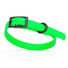 Dog Pet Waterproof Collar – W1/2″ x L9″-12″ – Tropical Green