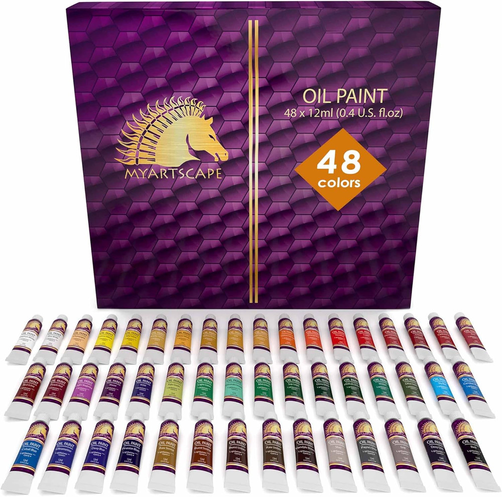 Artist Paint Oil Paint Set – 12Ml X 48 Tubes Art Paints – Lightfast – Heavy Body
