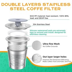 Reusable K Cups for Keurig 1.0,Stainless Steel K Cups for Keurig Reusable Cof…