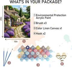 Frameless 16×20 Landscape Paint by Numbers for Adults – Gift-Worthy Art Kit