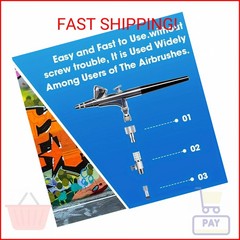 16 Pcs Airbrush Adapter Set, 1/8 and 1/4 Inch Male/Female Connectors, Quick Disc