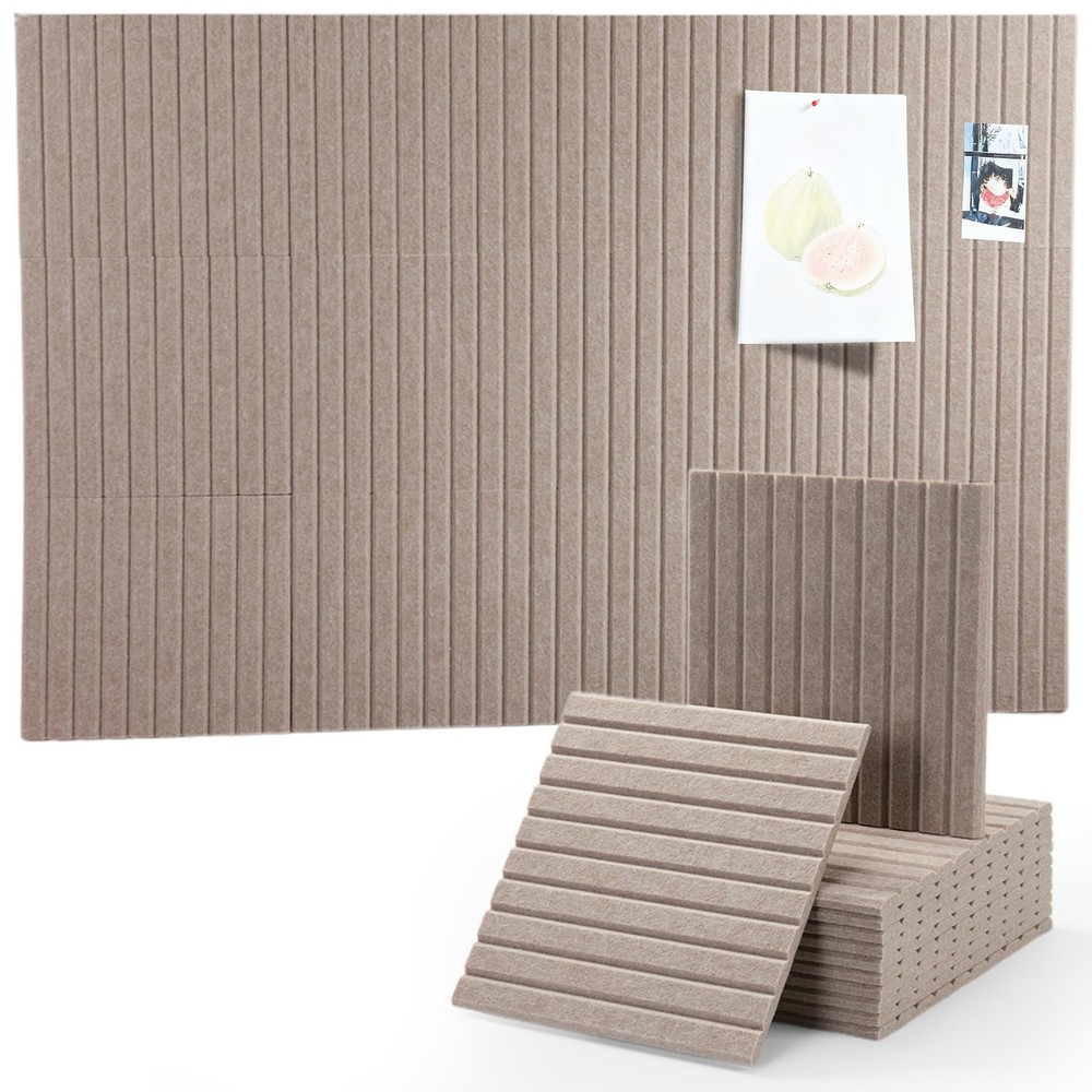 Large Felt Bulletin Board 48×36 Inch Push Pins Adhesive Tabs Beige Cork Vision