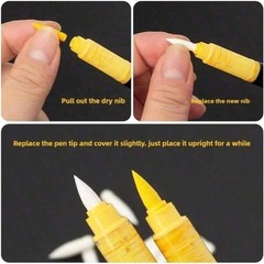 20 Pcs Replacement Nibs for Liquid Acrylic Paint Markers Fit for Guangna and Lan