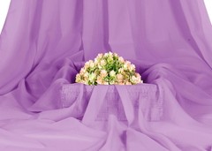 Chiffon Fabric 25 Yard 44 Inch Wide Lightweight Sheer Lavender MDS Pack Sewing