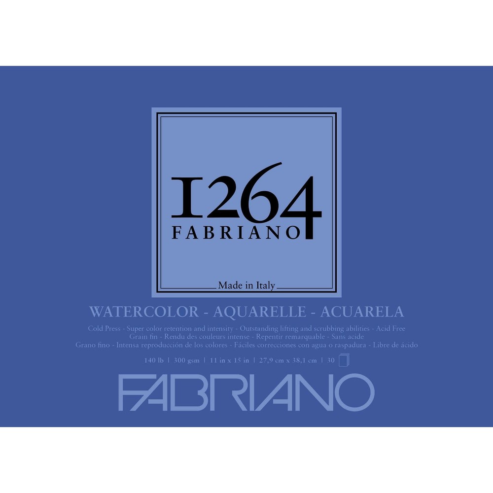 1264 Watercolor Pad 11 x 15 Bright White