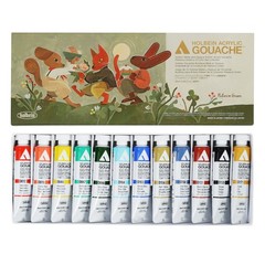 Holbein Acrylic Gouache Rebecca Green’s 12 Color Set Collection