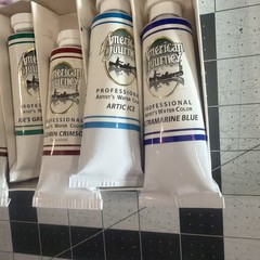 Professional Watercolor Paint Set (6) 37 ml / 1.25 Fl Oz Assorted Colors – New