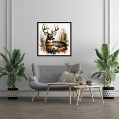 Paint by Numbers Kit for Adults Beginner,Deer Easy Paint by Number Kits Canvas..