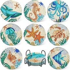 Ocean Diamond Art Painting 3 inches x 3 x 2 inches,