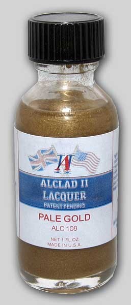 Alclad II ALC-108 Pale Gold Lacquer Paint 1oz – US Fast Ship