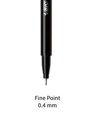 100 BIC Intensity Fineliner Marker Pen, Fine Point 0.4mm GREEN NEW 100 Count