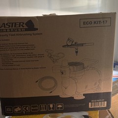 Master Airbrush ECO KIT-17 Gravity Feed Airbrushing System with Compressor