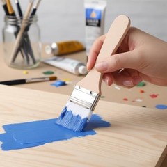 Mop Brush for Acrylic Painting 7Pcs Professional Artist Paint Brush Set Assorted