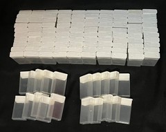 MEGA LOT BEADSMITH CLEAR PLASTIC TIC TAC FLIPTOP CONTAINER STORAGE BEADS JEWELRY