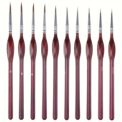 11pc Precision Paint Brush Set Fine Detail Miniature Model Art Paint Brushes