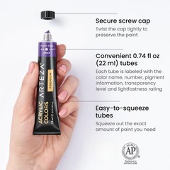Acrylic Paint Set – Metallics & Variety Pack