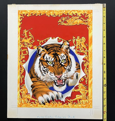 Vintage Original Handpainted Painting Cover Art Children’s Circus Coloring Book