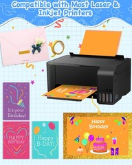 252PCS Colored Cardstock 8.5″ x 11″, 50 Assorted Colors Construction Bulk for…