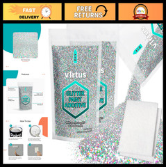 Holographic Glitter Paint Additive 200g | Sparkle Wall & Interior Paint + 2 Buff