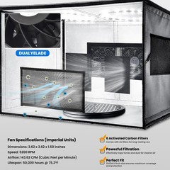 Airbrush Spray Booth with Dual Exhaust Fans Portable Airbrush Paint Booth fo
