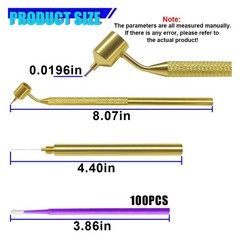 100 Pcs Universal Touch Up Paint Brushes 0.5mm Micro Applicator Professional