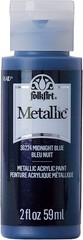 Midnight Blue Metallic Acrylic Craft Paint – 2 fl oz, Non-Toxic & Waterproof
