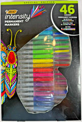 BIC Intensity Permanent Markers 46 Count Metallic, Ultra Fine, Fine WC9SM275