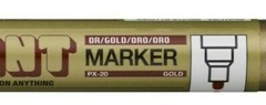 Gold Metallic oil based Paint Marker pen leaf leafing autograph Uni Paint PX-20